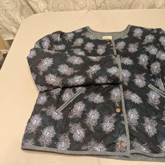 Heritage Barbour Modern Country Pippa Quilted Jacket L w Logo Snaps - Picture 5 of 15